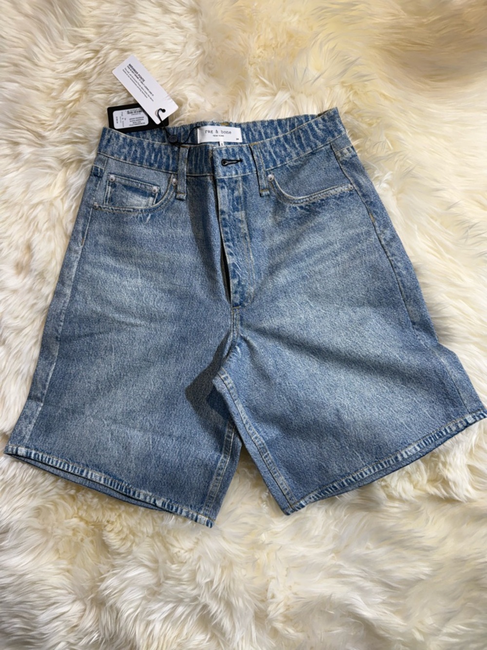 rag & bone Miramar Ponte Denim Shorts | McKenna Short | Size 24 | NWT - Picture 9 of 12